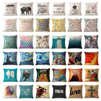 Art Animal Decorative Cotton Linen Throw Pillow Case Cushion Cover Sofa Car 18"   272856218740